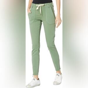 Blank NYC The Bond Mid Rise Skinny Tie waist ankle zip utility jeans pants 33